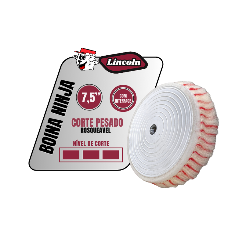 Boina Lã Ninja Pirulito Power – 7,5″ Corte Pesado – LINCOLN