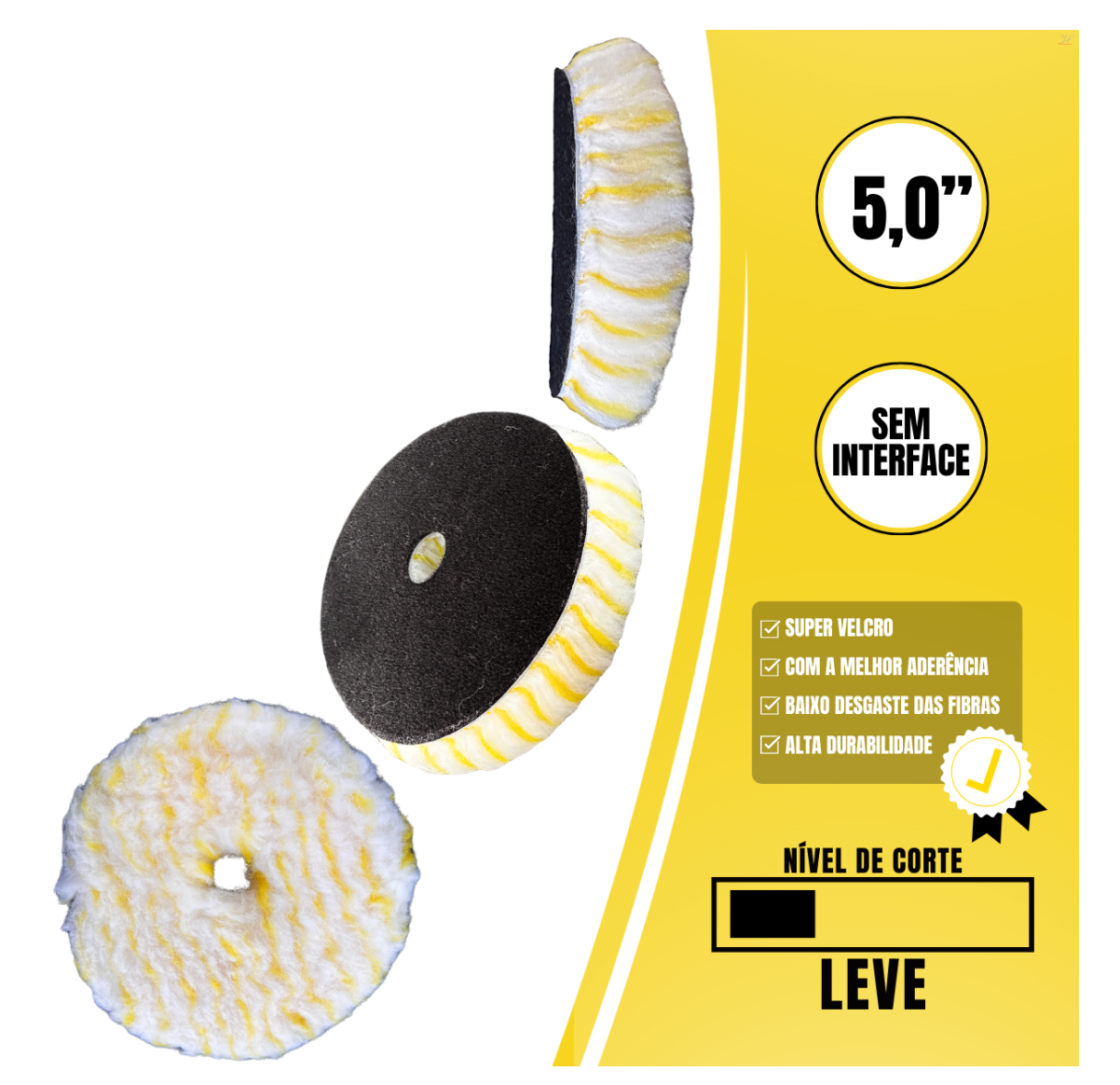 Boina Pirulito Lã SV Sem Interface – 5″ Corte Leve – LINCOLN