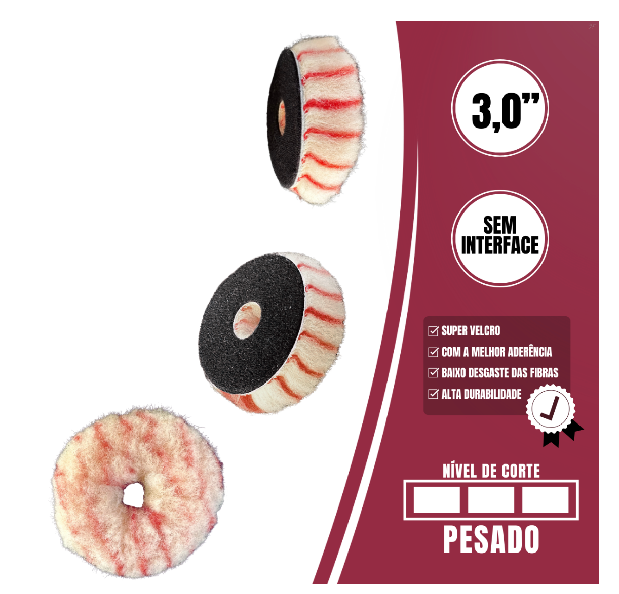 Boina Pirulito Lã SV Sem Interface – 3,5″ Corte Pesado – LINCOLN