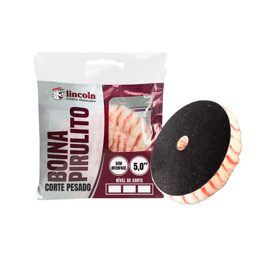 Boina Pirulito Lã SV Sem Interface – 5″ Corte Pesado – LINCOLN