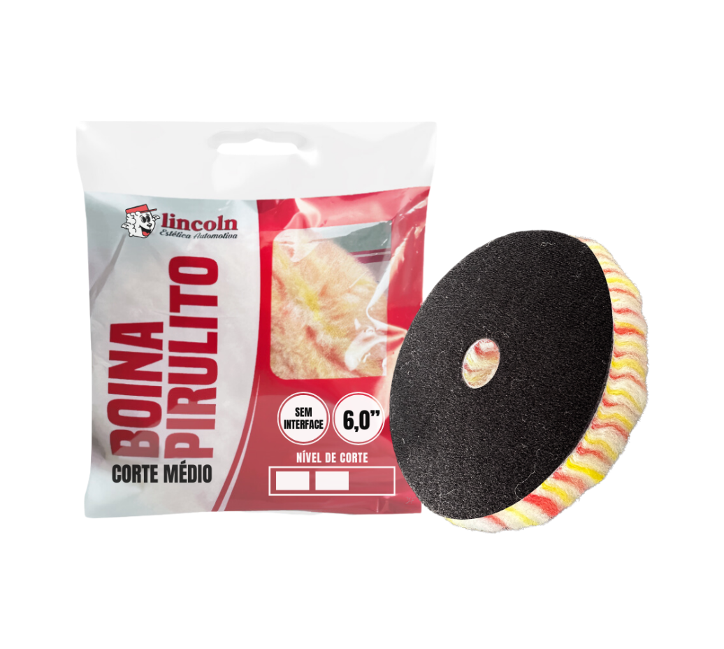 Boina Pirulito Lã SV Sem Interface – 6″ Corte Médio – LINCOLN